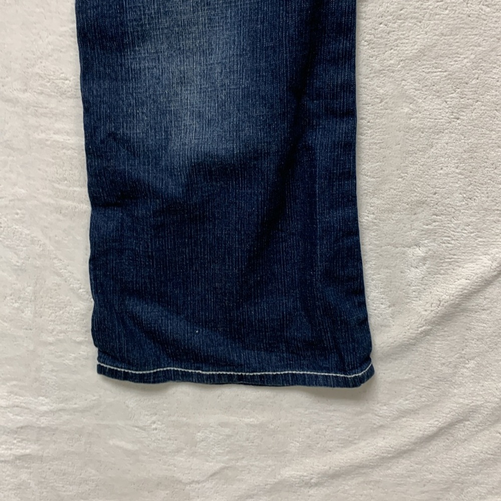 Fashion Bug blue jeans petite 16 flare leg boot cut bling new - Picture 7 of 10